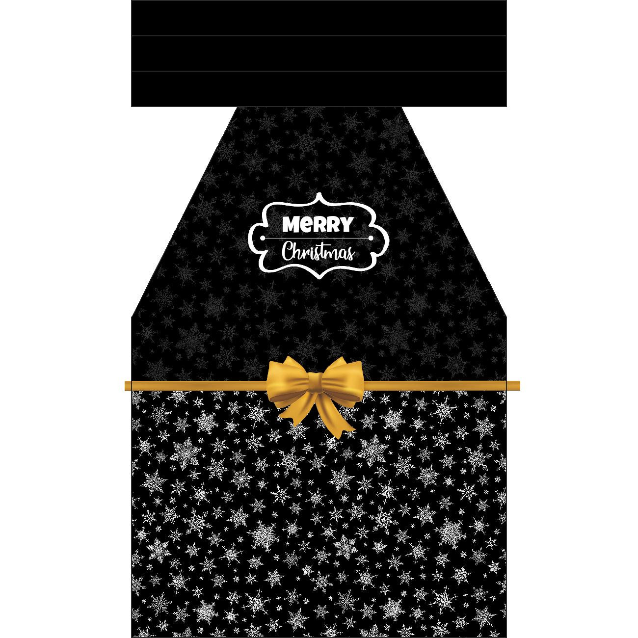 ŚWIĄTECZNY FARTUSZEK - MERRY CHRISTMAS / śnieżynki