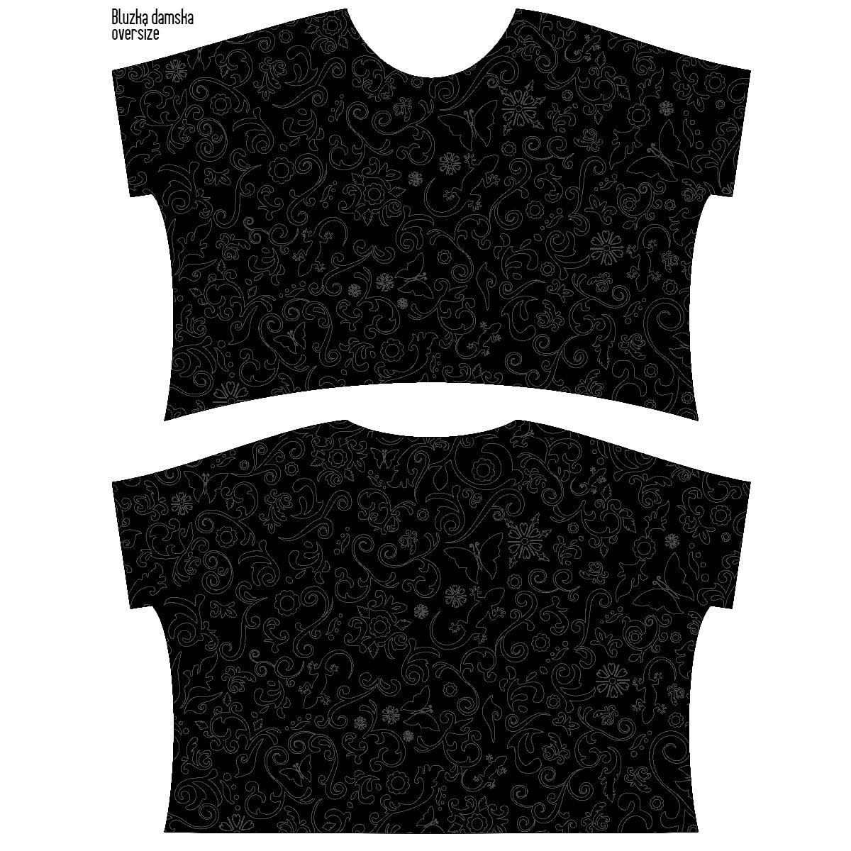 ZWIEWNA BLUZKA OVERSIZE "ELENA" - ETNO / kontur - zestaw do uszycia