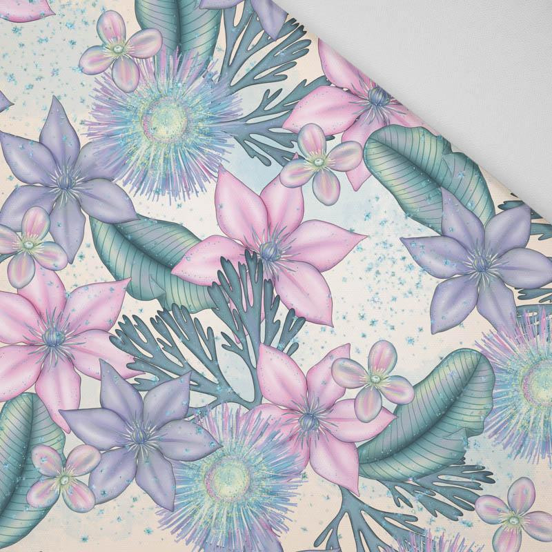  MORSKI ŚWIAT wz . 1 / ecru - Panama 220g