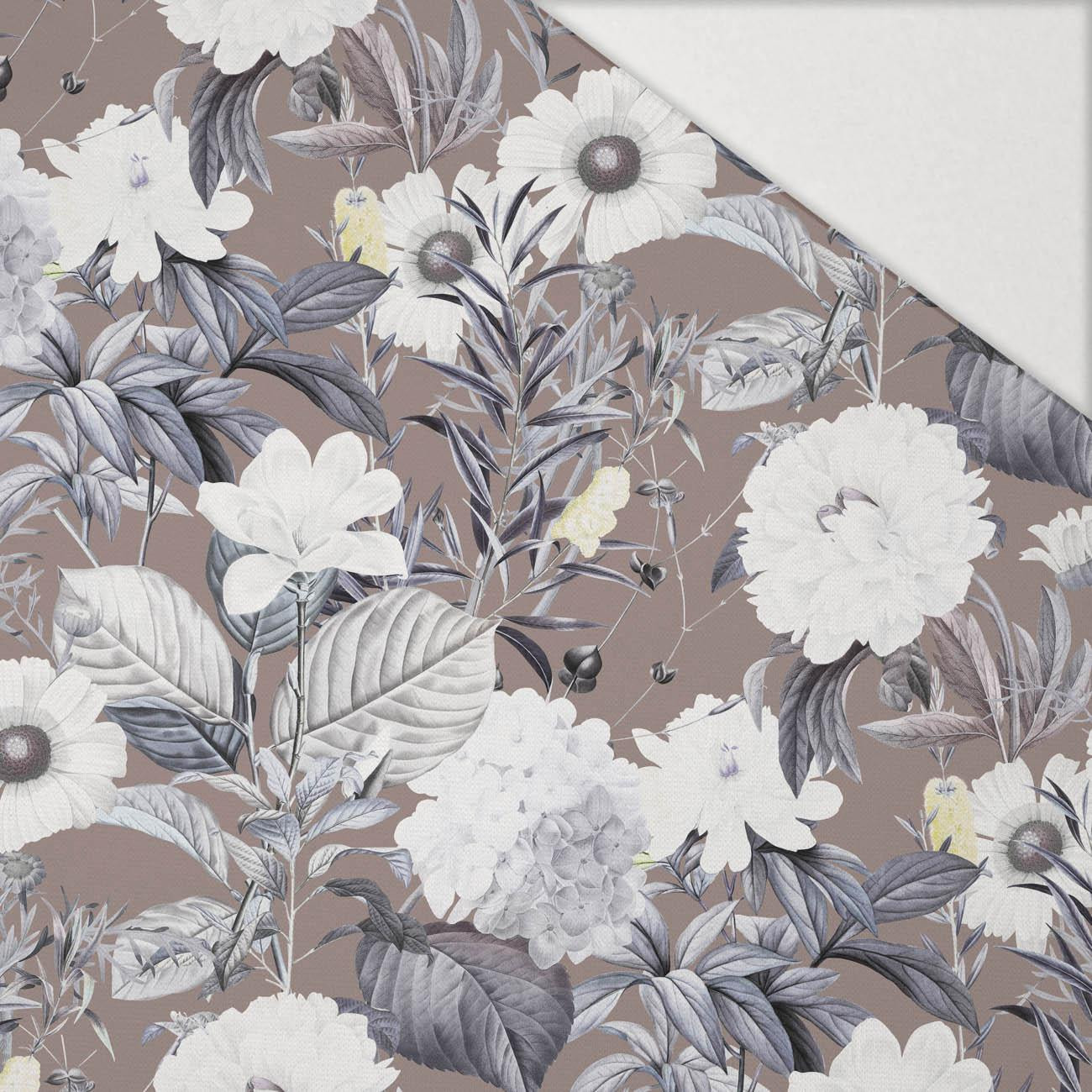 LUXE BLOSSOM wz. 2 - Hydrofobowa dzianina drapana 