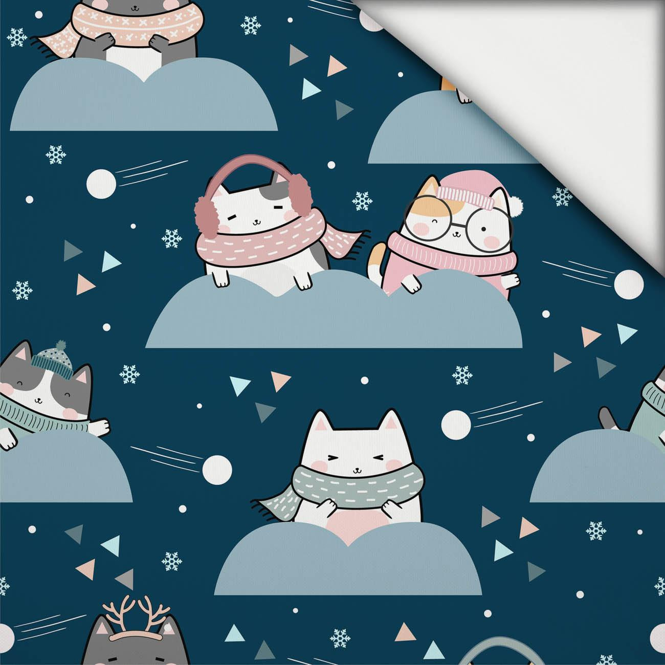 WINTER CATS WZ. 1 - lekka dzianina drapana