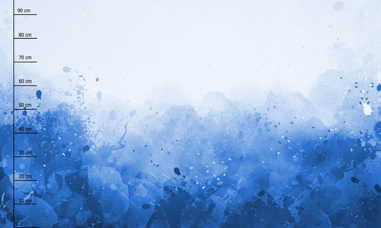 KLEKSY (classic blue) - PANEL PANORAMICZNY (95cm x 160cm)