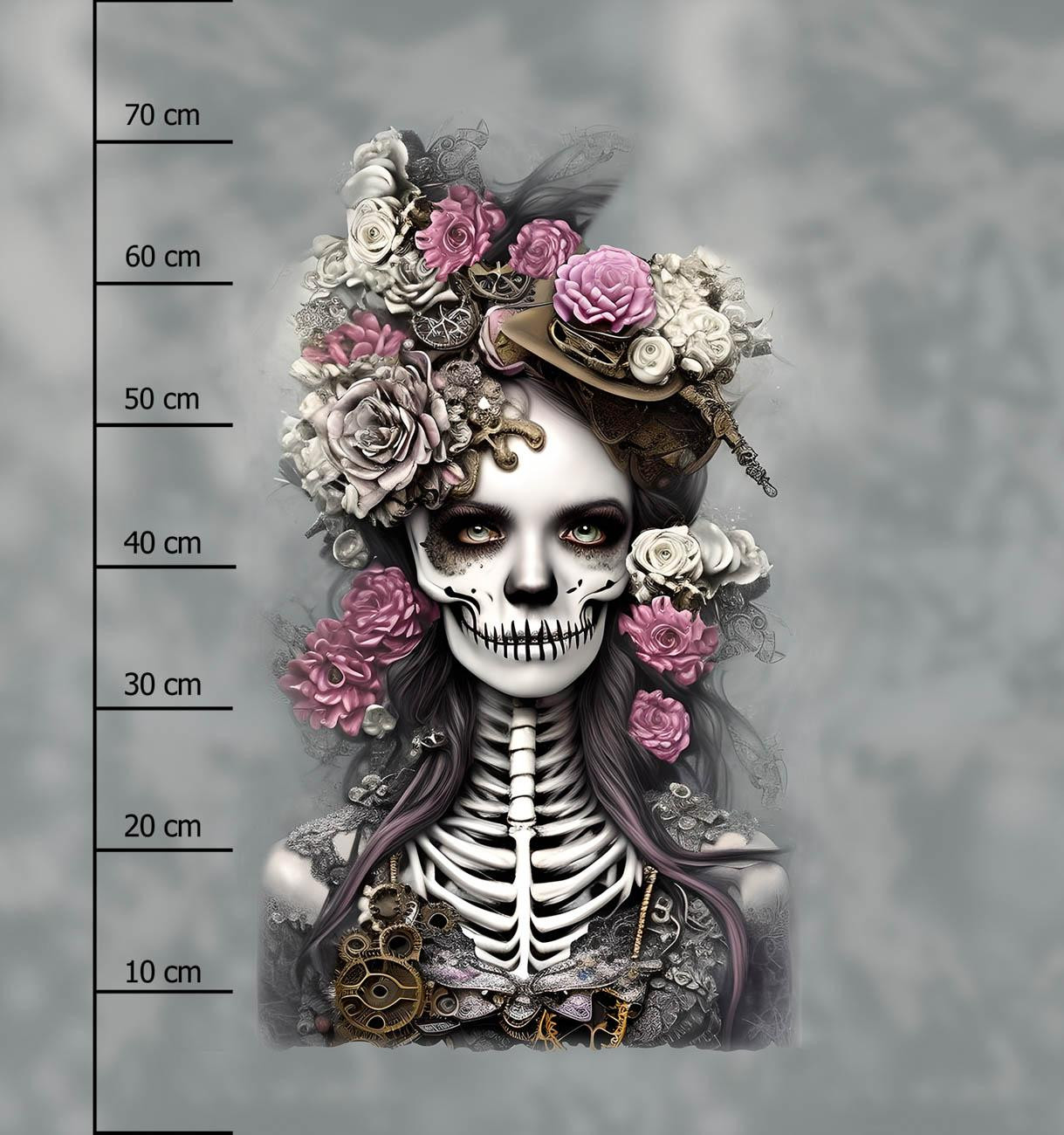GOTHIC GIRL - PANEL (75cm x 80cm) Hydrofobowa dzianina drapana