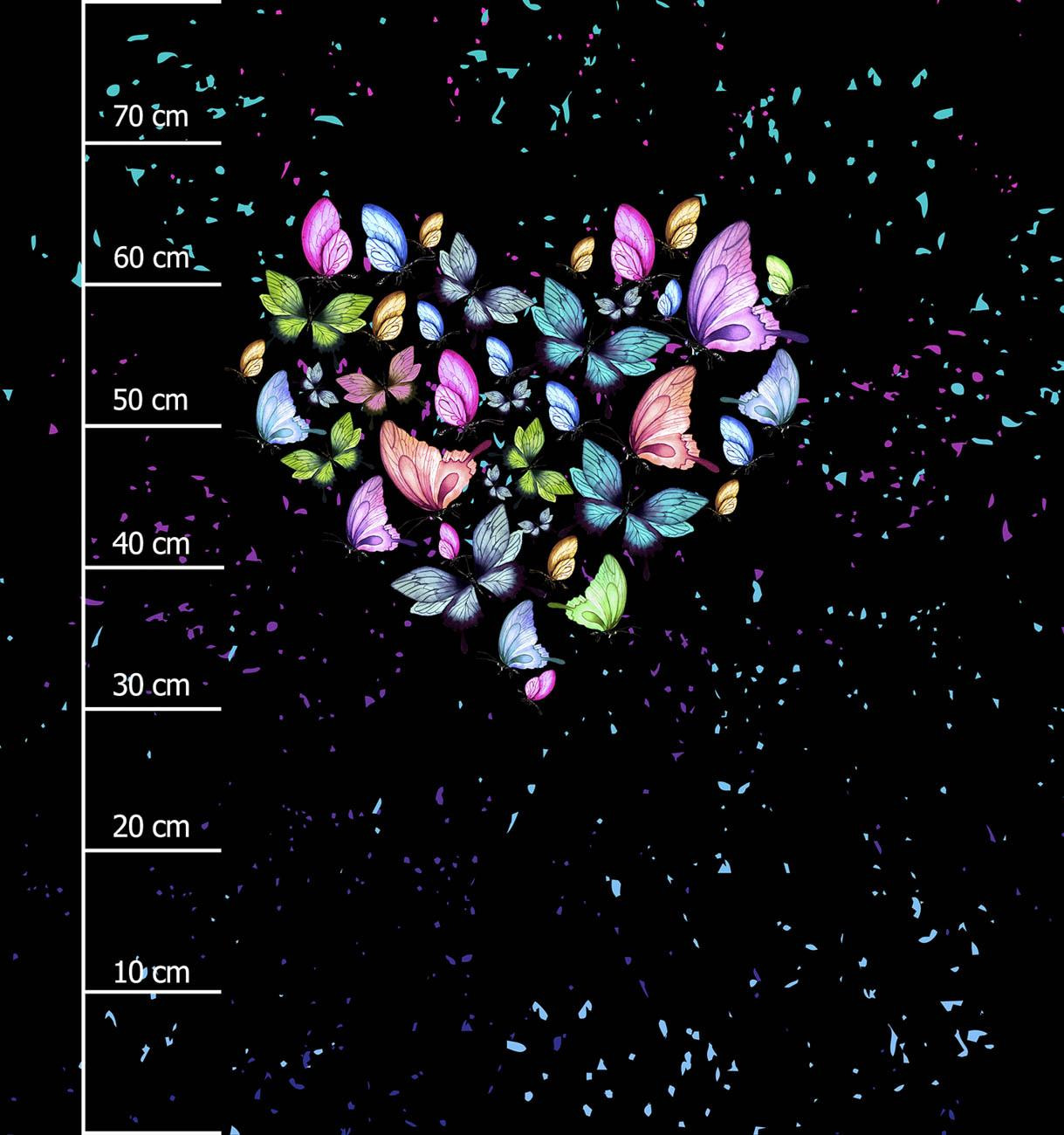 SERCE / motylki - panel (75cm x 80cm)