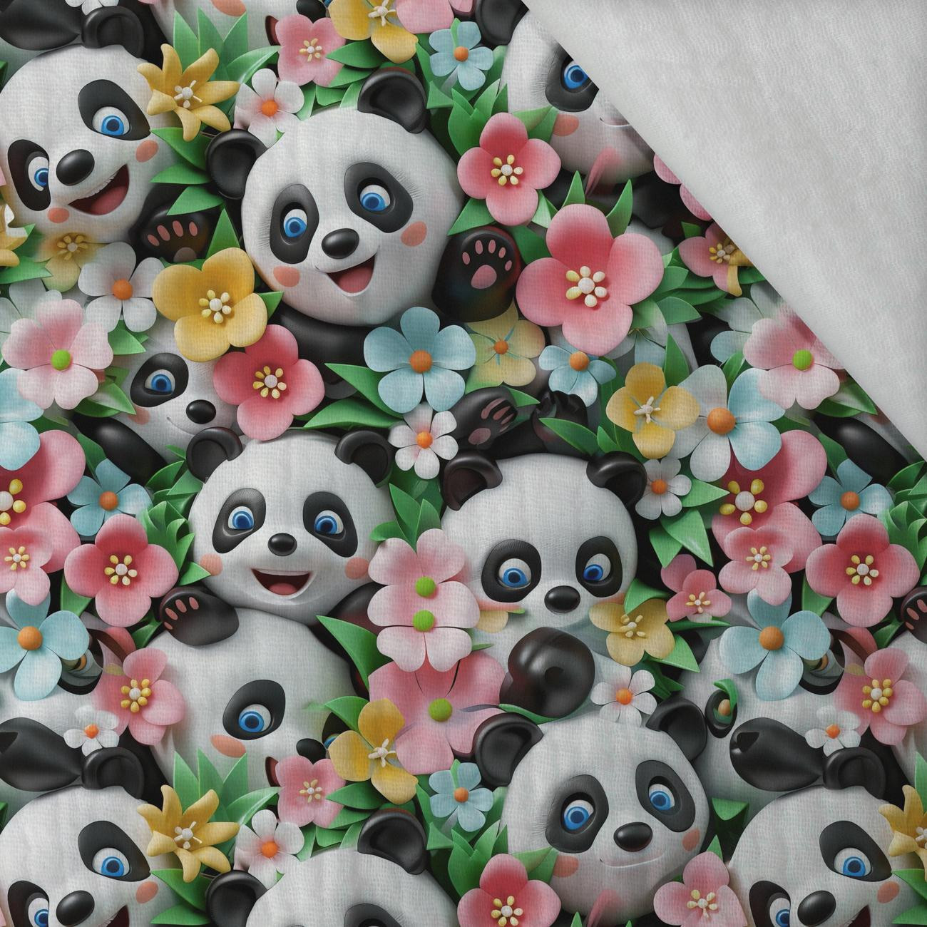 PANDY / KWIATY wz. 3 - Muślin bawełniany