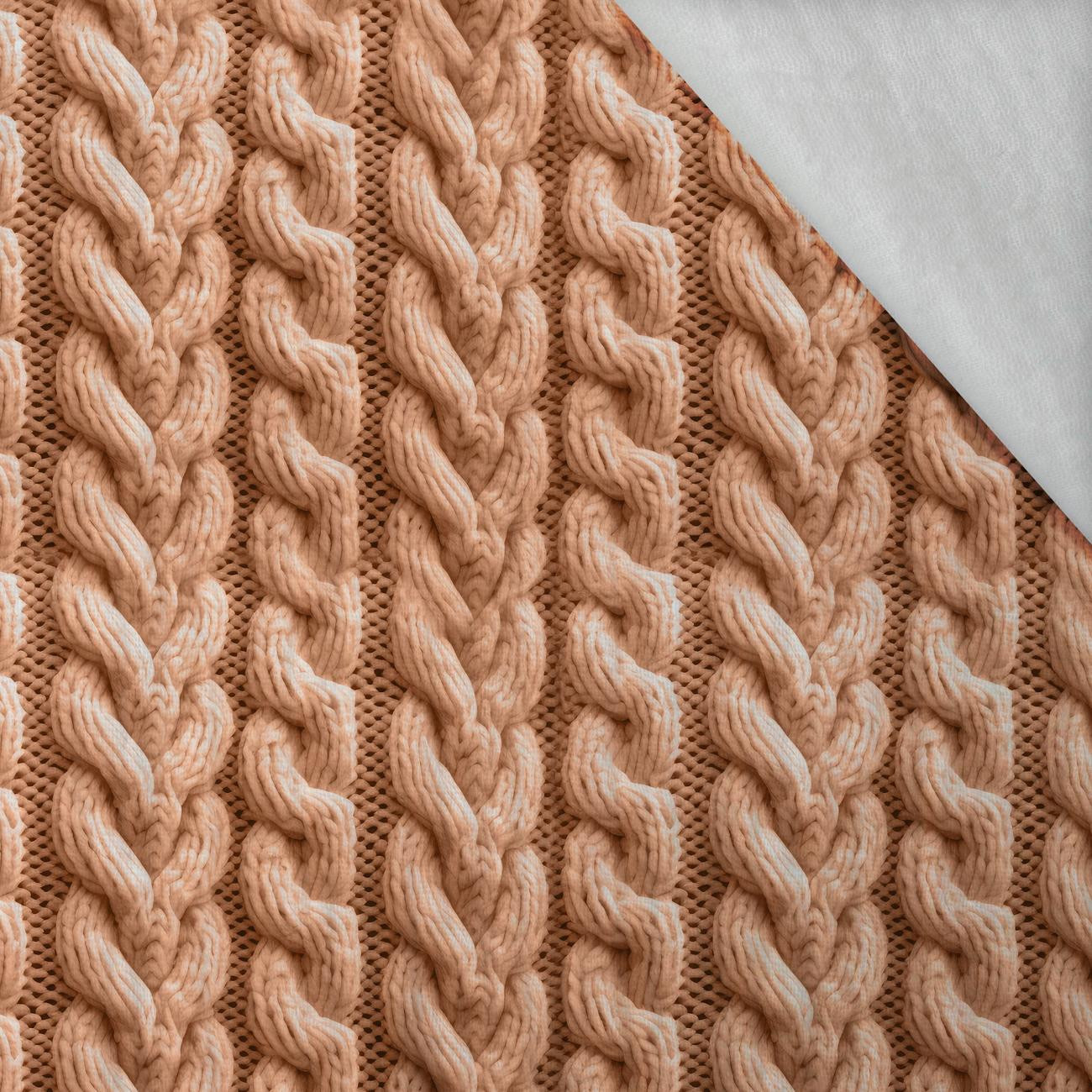 IMITATION SWEATER WZ. 4 / peach fuzz - Muślin bawełniany