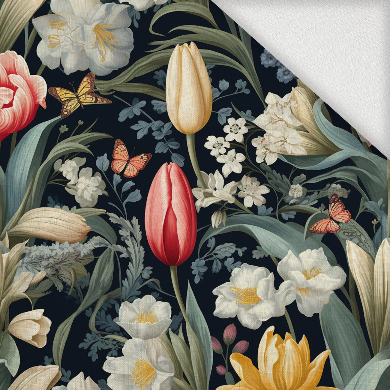 SPRING FLOWERS WZ. 2 - Tkanina na obrusy