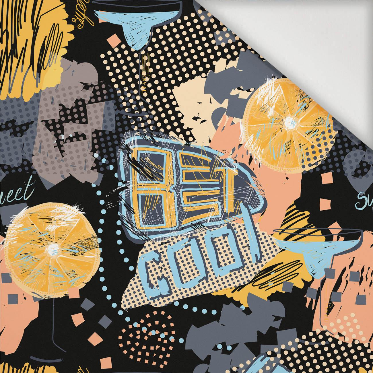 GRAFFITI POMARAŃCZE / czarny - ortalion PUMI