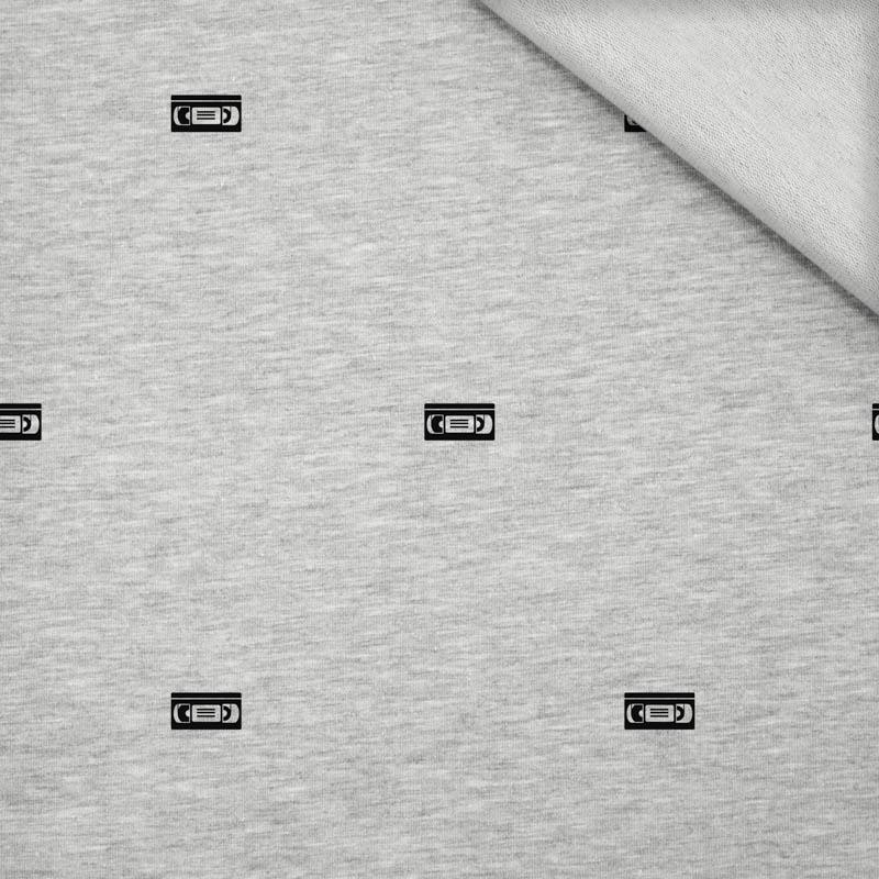 VHS (MINIMAL) / M-01 melanż jasnoszary - dzianina pętelkowa