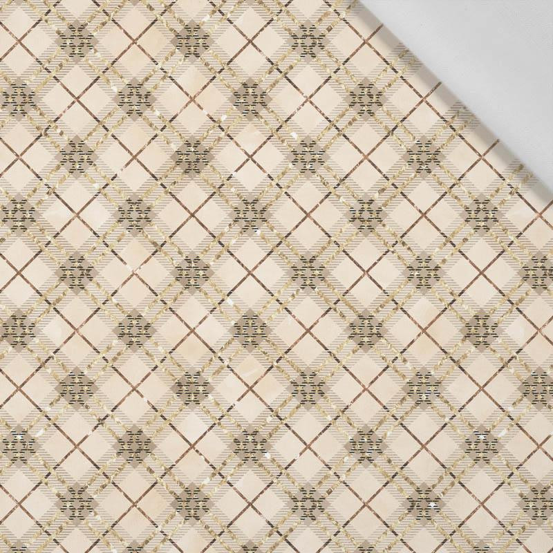 LEŚNE ROMBY WZ. 3 (JESIEŃ W LESIE) - tkanina bawełniana