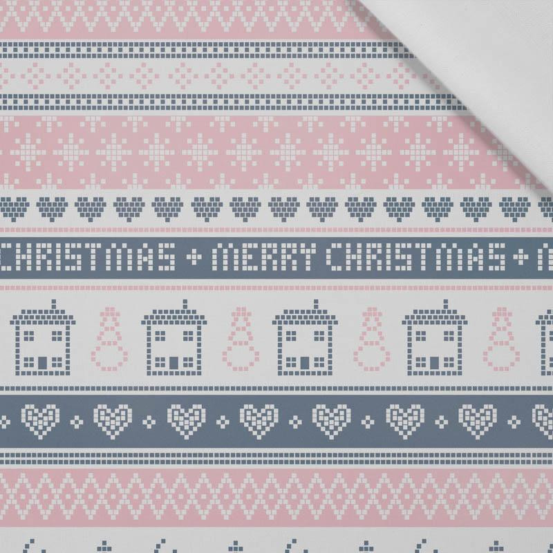 MERRY CHRISTMAS wz. 2 (NORWESKIE WZORY) - tkanina bawełniana