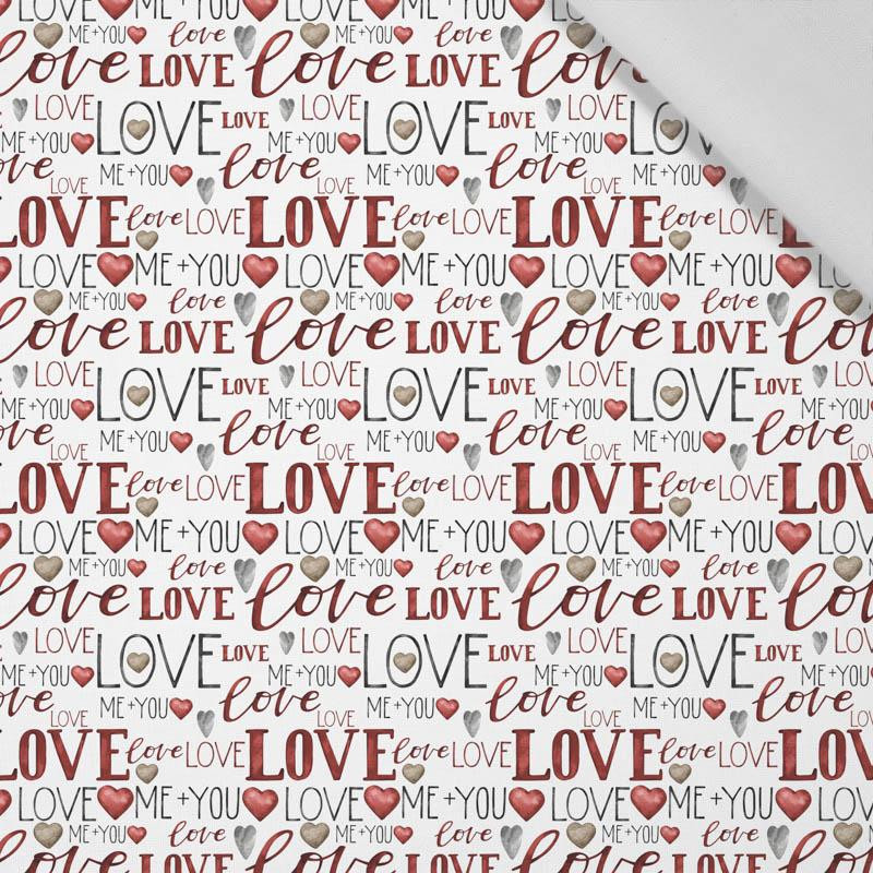 ME + YOU LOVE (KRATA I RÓŻE) - tkanina bawełniana