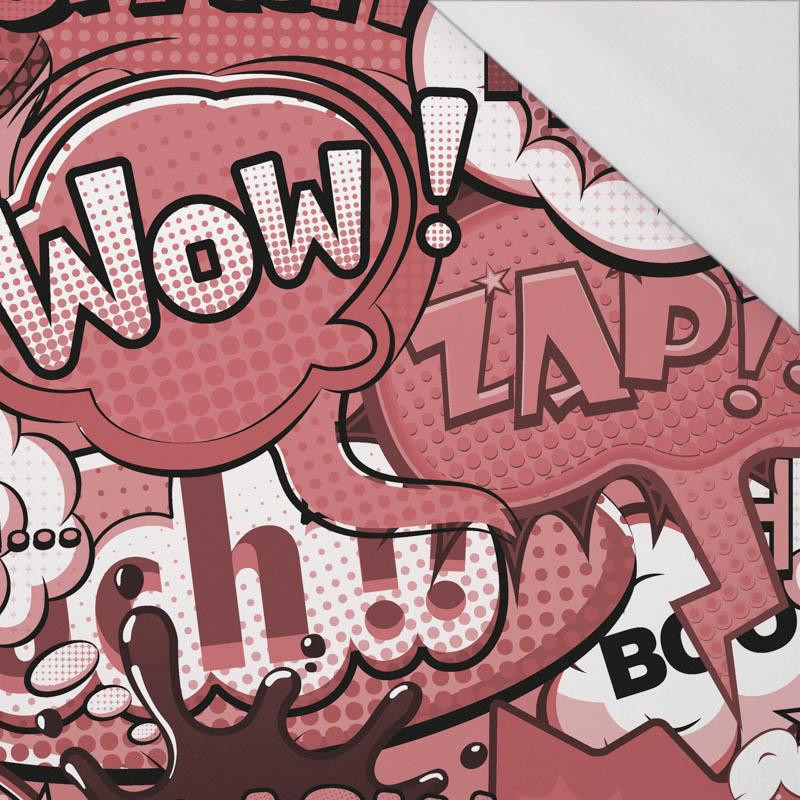 KOMIKS (czerwony) - single jersey z elastanem 