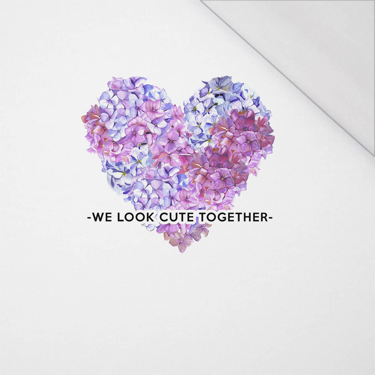 WE LOOK CUTE TOGETHER - panel (75cm x 80cm) SINGLE JERSEY