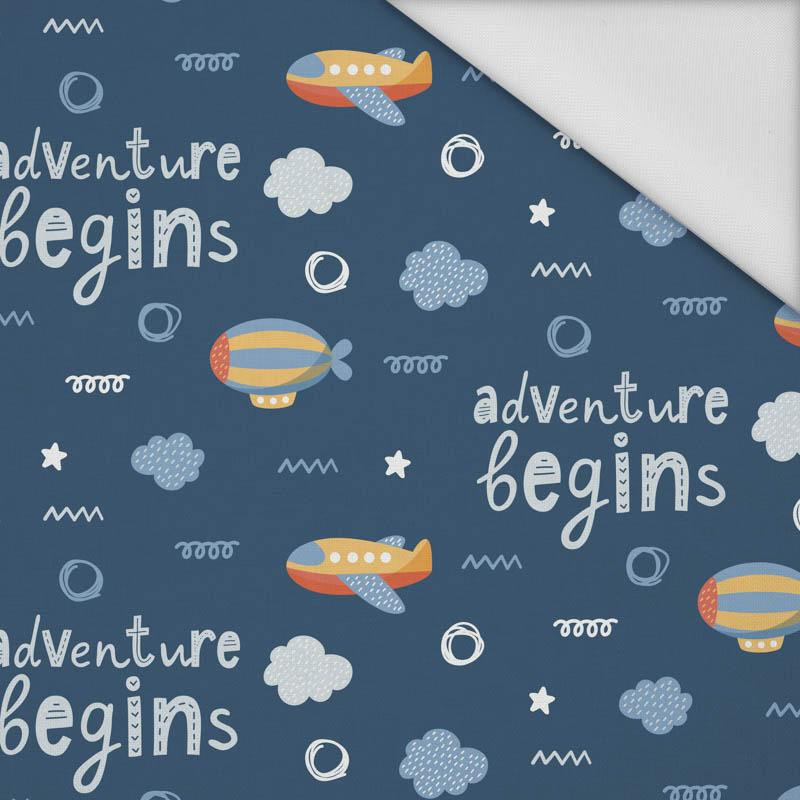 SAMOLOTY (ADVENTURE BEGINS) / granatowy (ADVENTURE BEGINS) - tkanina wodoodporna