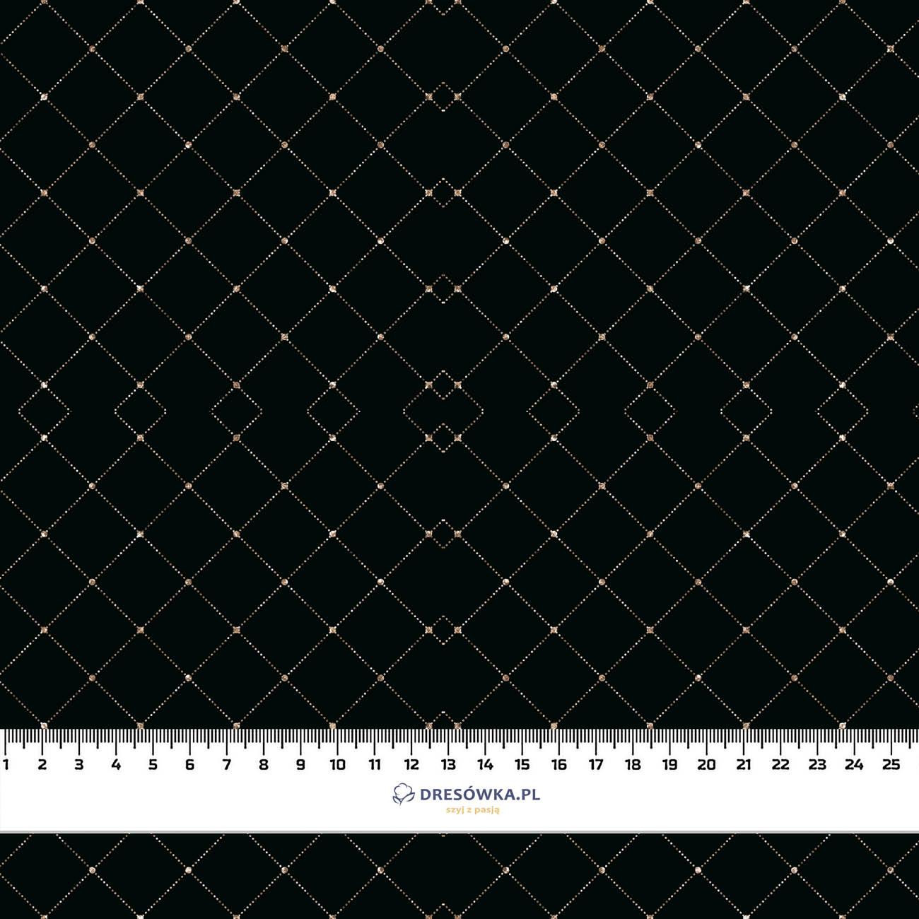 ZŁOTY ŚCIEG / CZARNY- single jersey z elastanem ITY