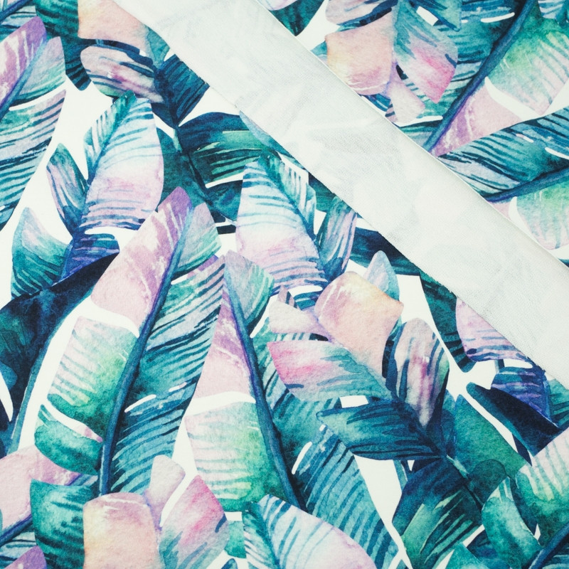 AKWARELOWE LIŚCIE - dresówka pętelkowa SP250