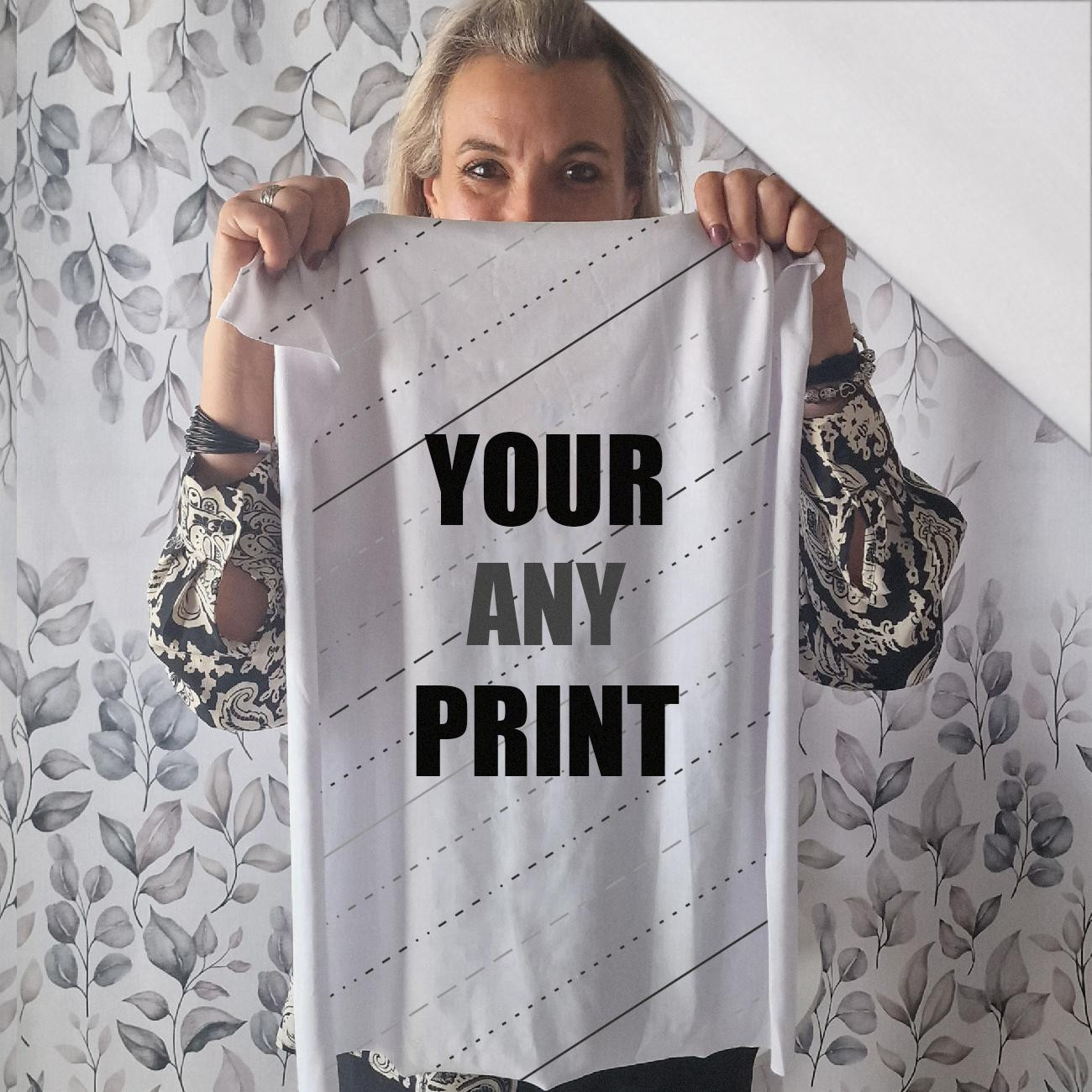 PANEL (60cm x 50cm) - Z WŁASNYM NADRUKIEM - single jersey 