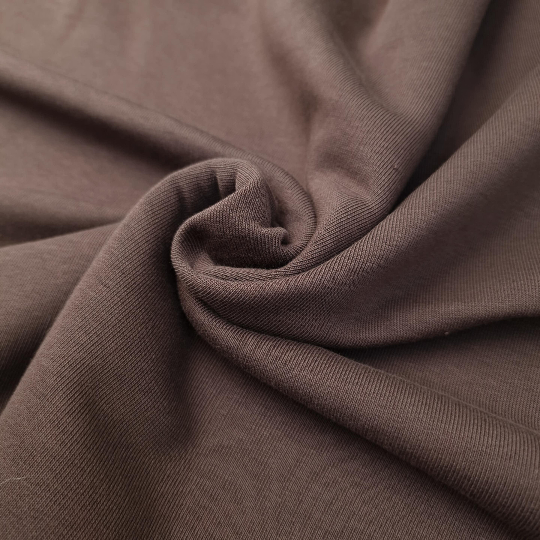 Gruba dzianina pętelkowa (P290) - ESPRESSO (D-246) 