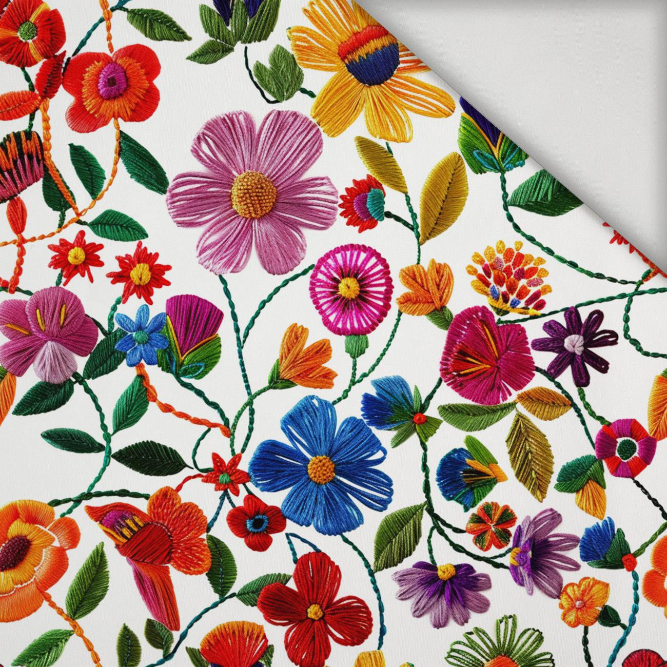 FLOWERS 3D WZ. 1 - lycra 300g