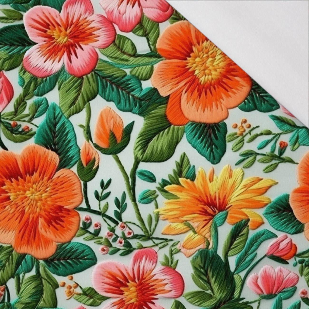 FLOWERS 3D WZ. 3 - single jersey 