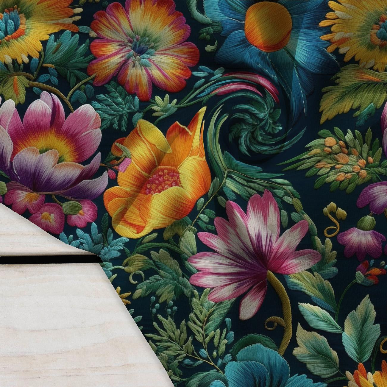 FLOWERS 3D WZ. 4 - Krepa