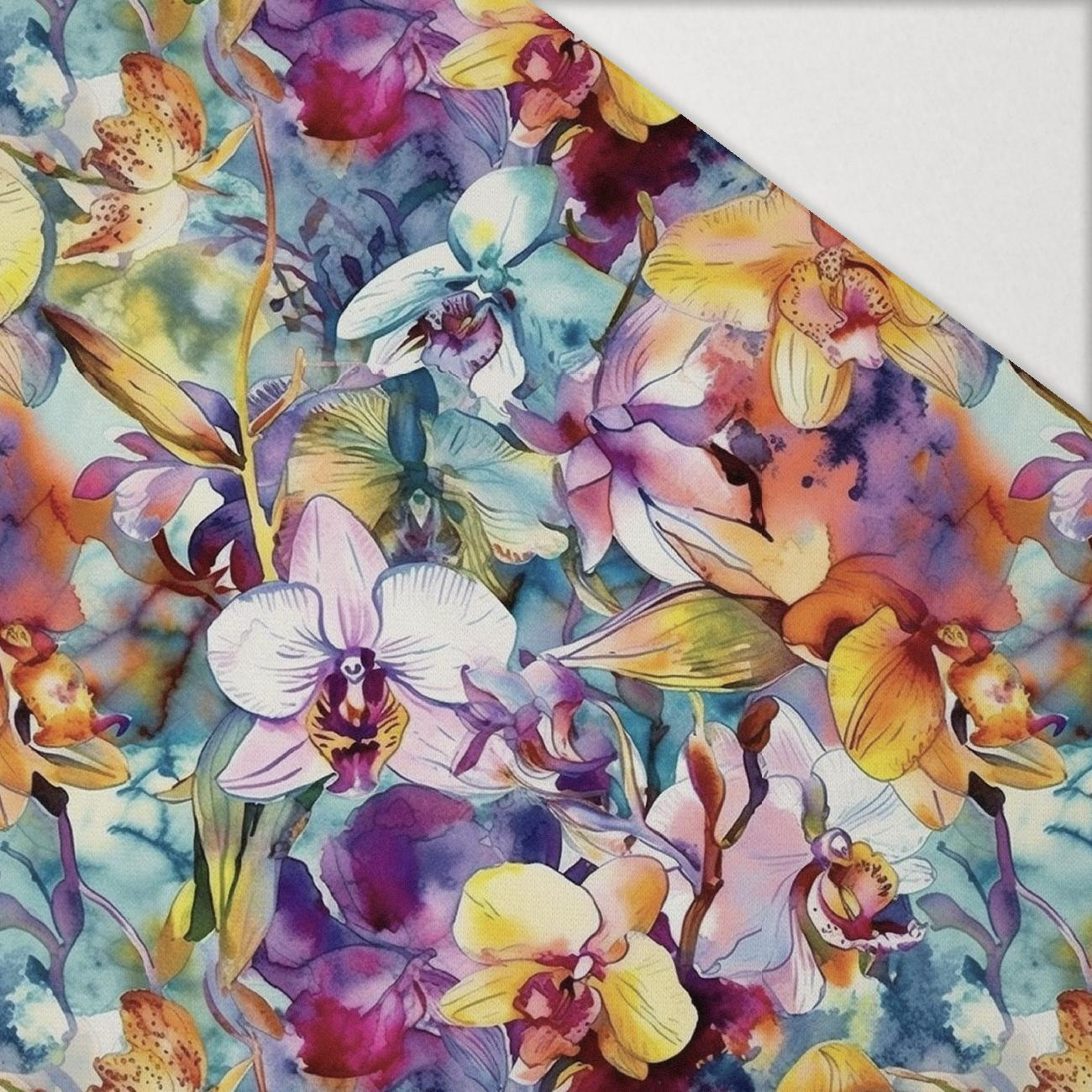 FLOWERS WZ.56 - Hydrofobowa dzianina drapana 