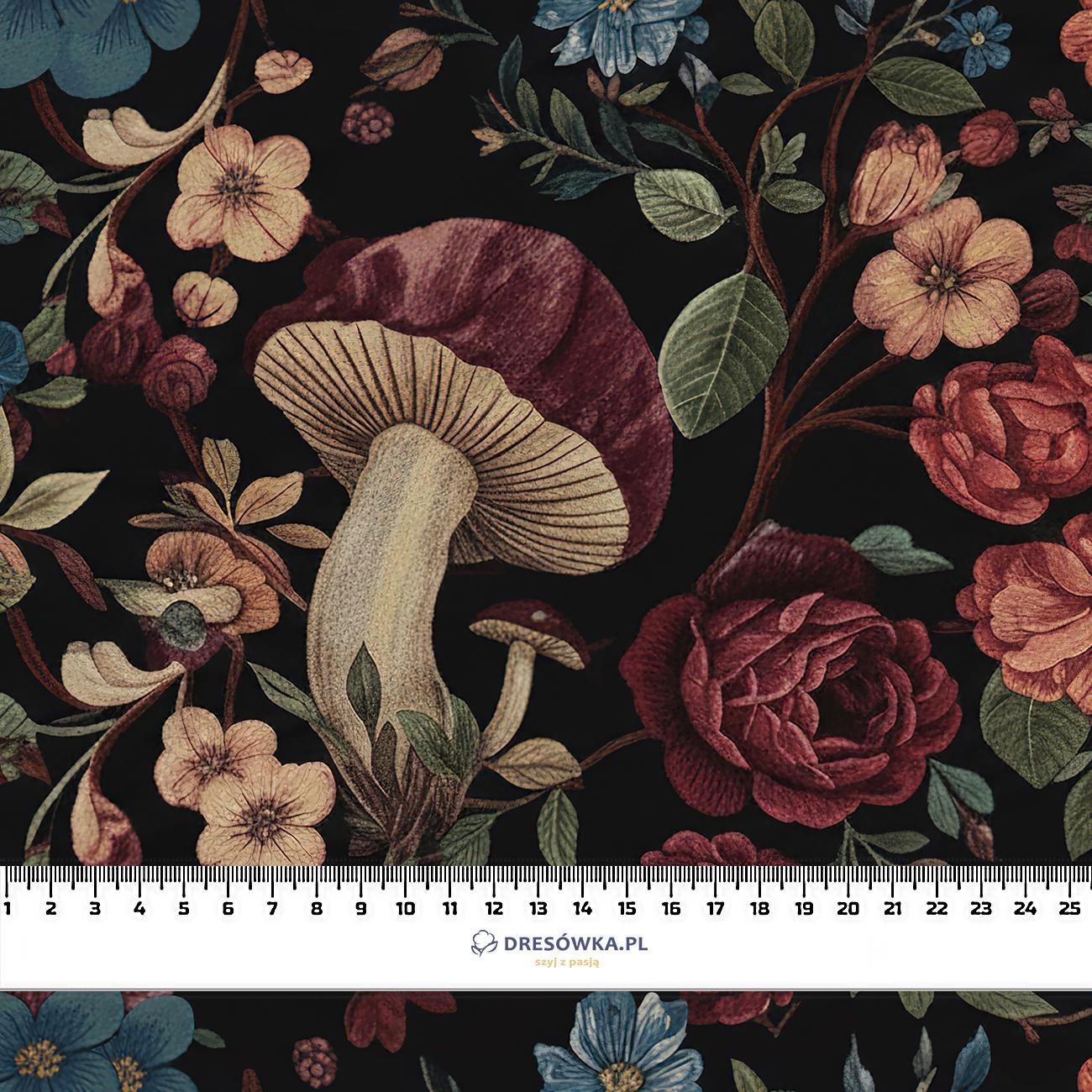 FLOWERS wz.60- single jersey z elastanem ITY