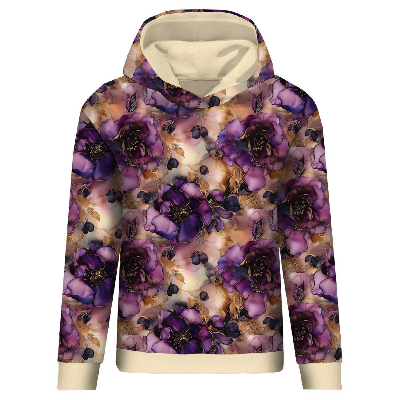 FLOWERS wz.61 - dresówka pętelkowa