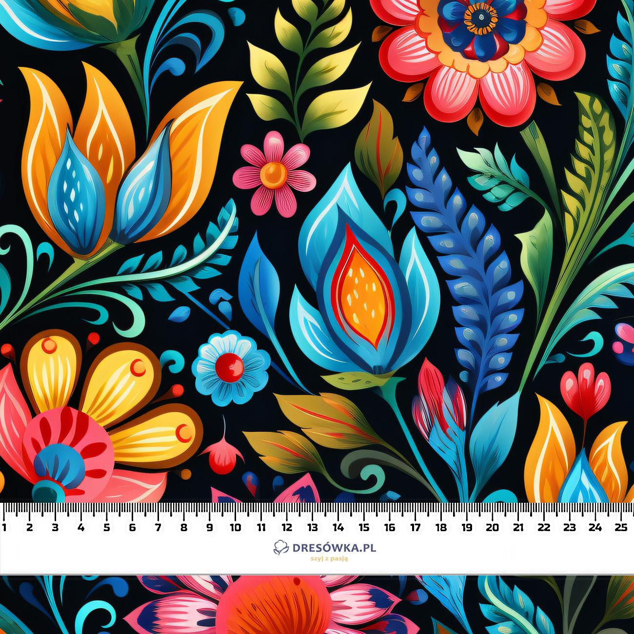 Folk Art wz.15 - dzianina pętelkowa z elastanem ITY