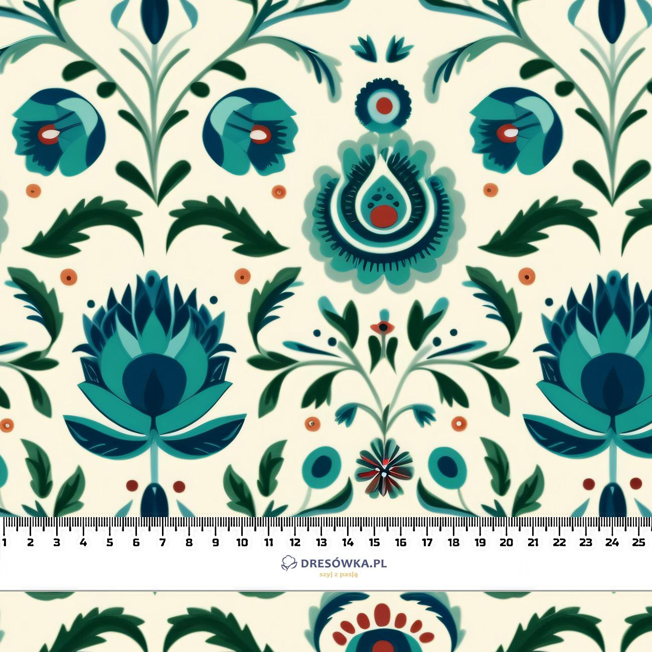 Folk Art wz.20 - Hydrofobowa dzianina drapana 