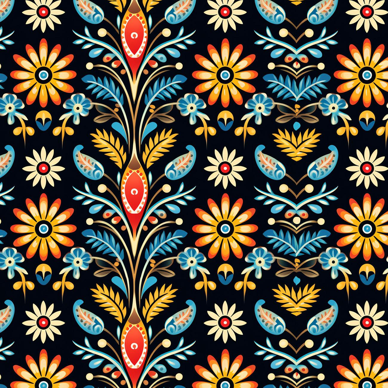 Folk Art wz.23 - lekka dzianina drapana