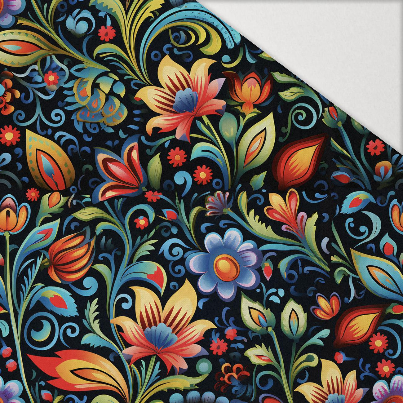 Folk Art wz.7 - lekka dzianina drapana