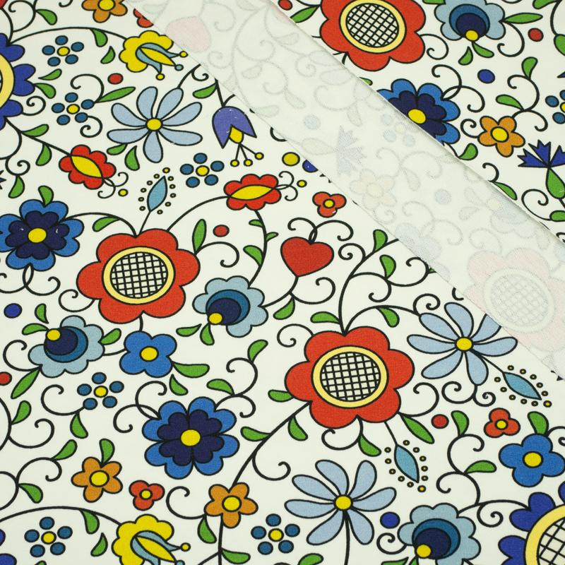 FOLK KASZUBSKI - dzianina pętelkowa