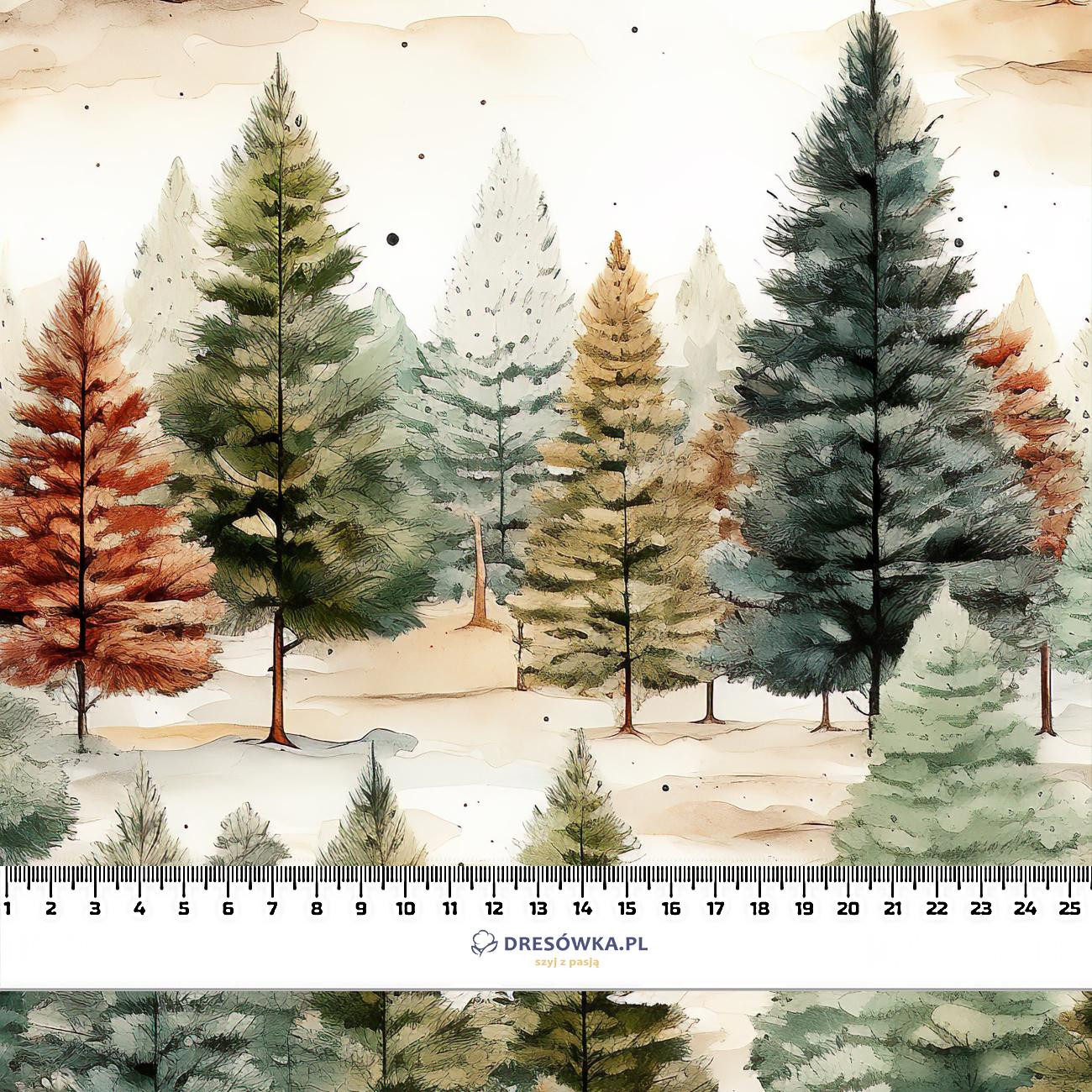 FOREST WZ.2 - dzianina drapana z elastanem ITY