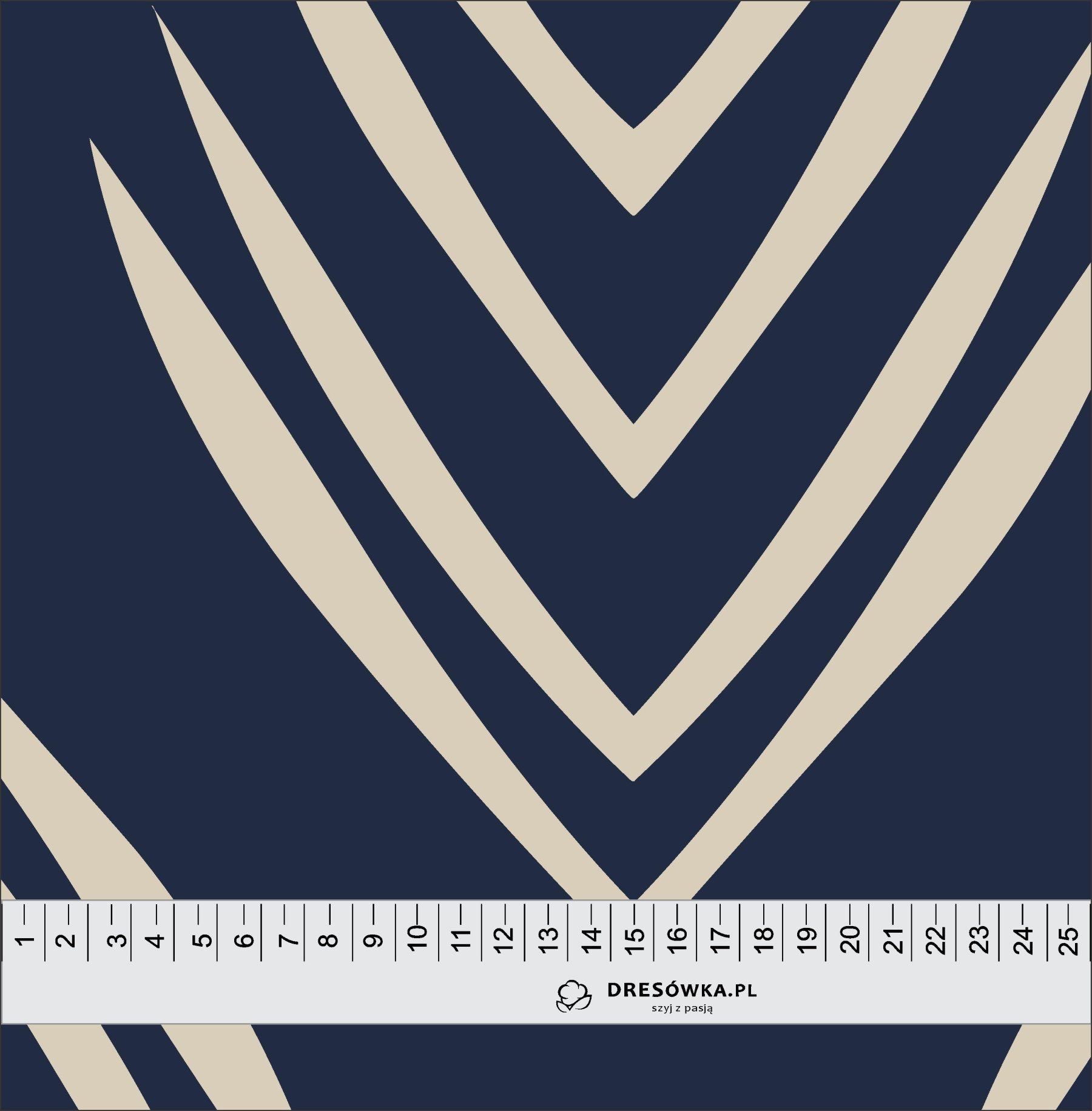 GEOMETRIC WZ. 7- single jersey z elastanem ITY