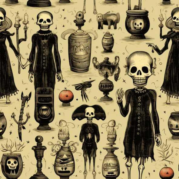 HALLOWEEN wz.2 - tkanina wodoodporna