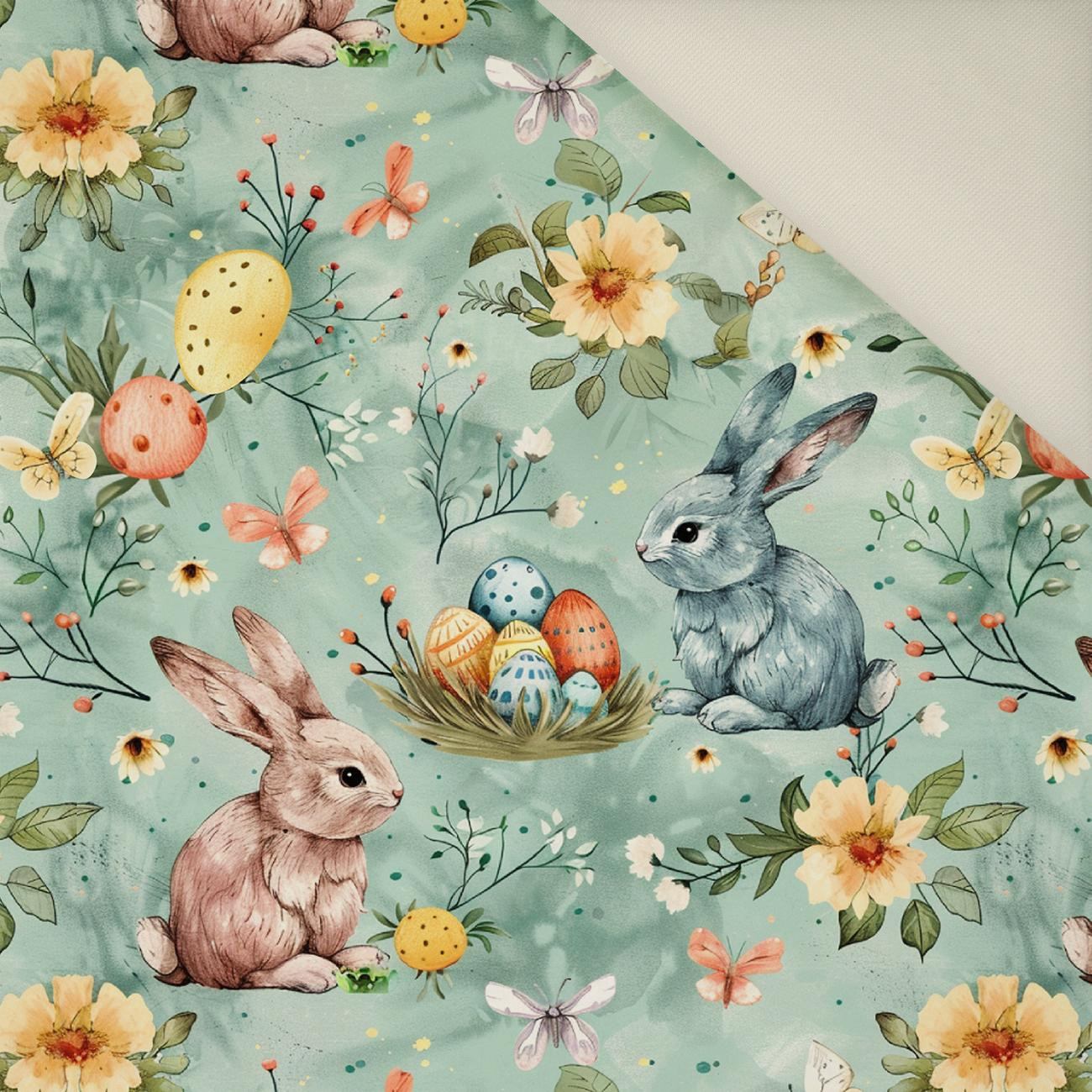 HAPPY EASTER WZ.7- Welur tapicerski