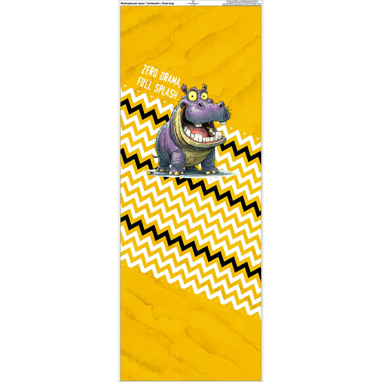 WORKOPLECAK - HIPOPOTAMUS MILO - zestaw do uszycia