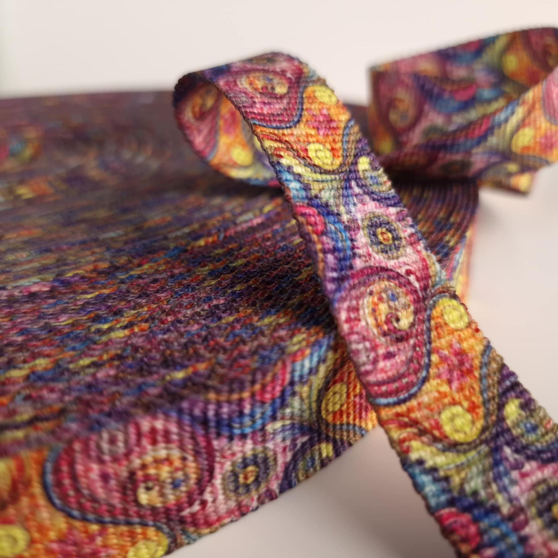 Taśma nośna parciana 25mm - PAISLEY wz.21