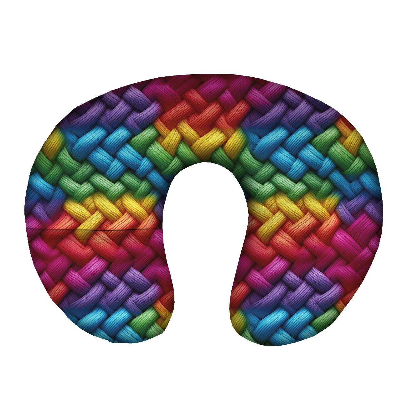 PODUSZKA NA SZYJĘ - IMITATION COLORFUL SWEATER WZ. 1 - zestaw do uszycia