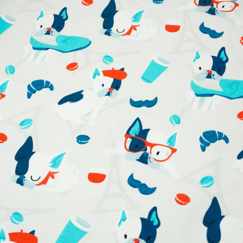 J adore Paris / aqua - dresówka pętelkowa 