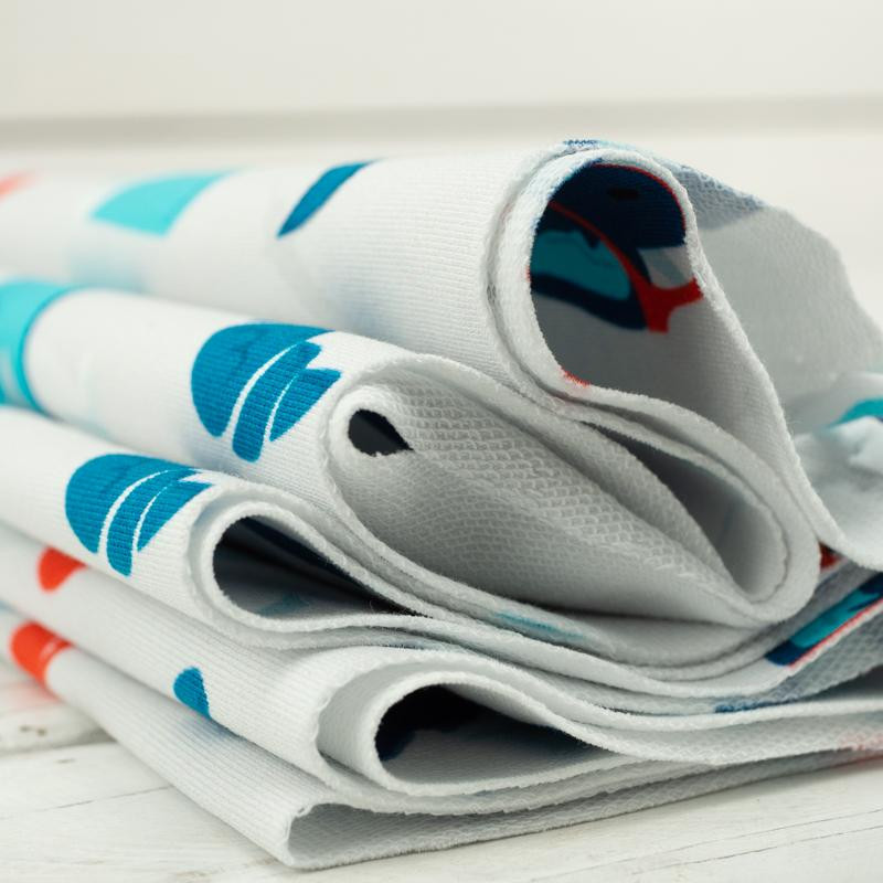 J adore Paris / aqua - dresówka pętelkowa 