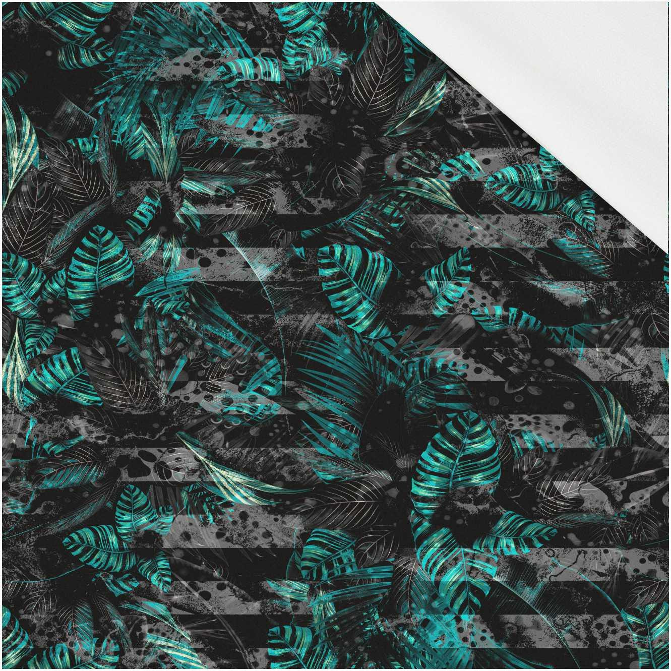 JUNGLE ZEBRA / MONSTERA - dzianina pętelkowa z elastanem ITY