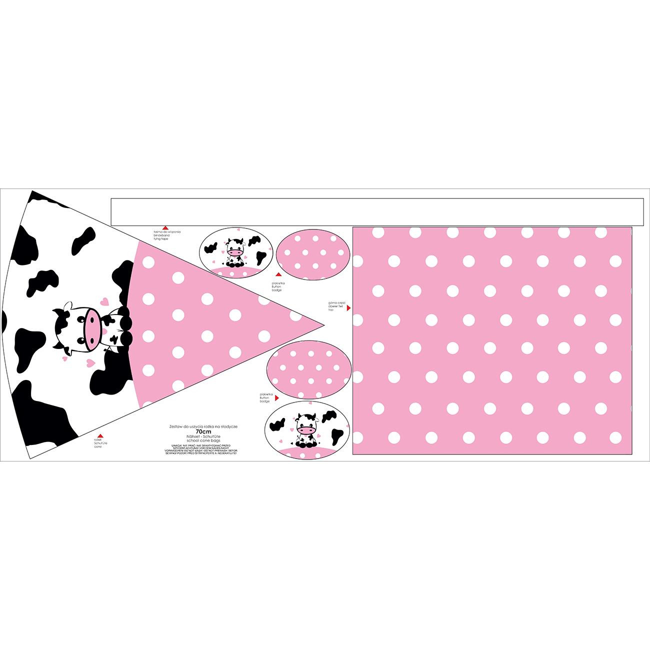 Rożek na słodycze TYTA - KRÓWKA ADELA - zestaw do uszycia