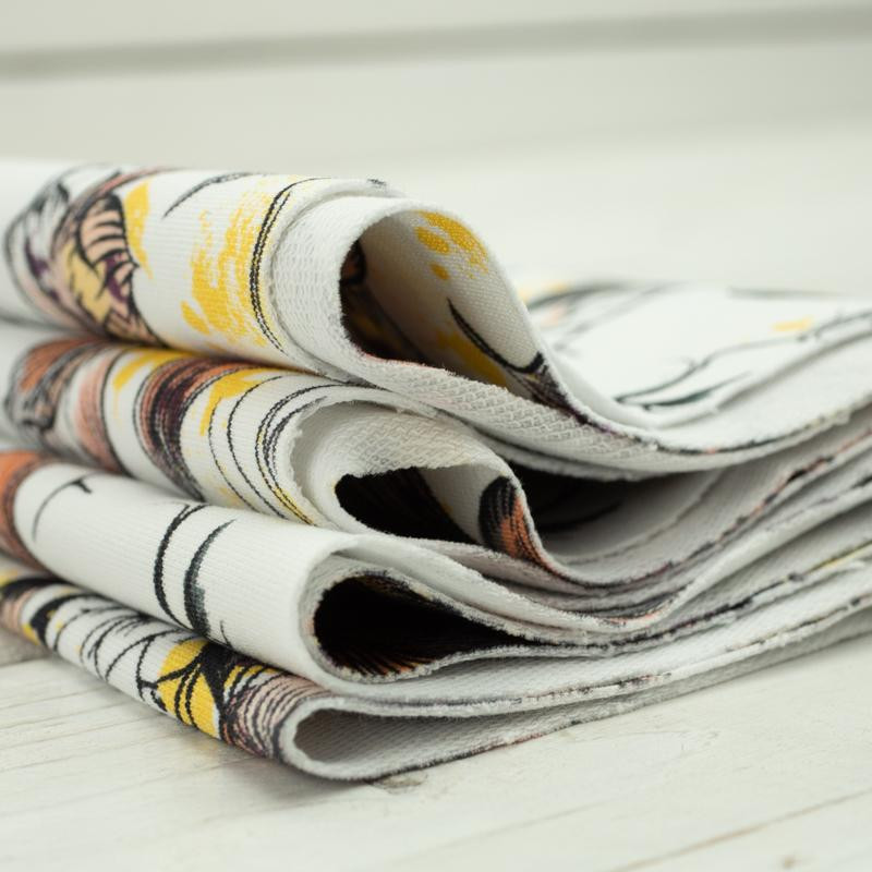 50cm KWIAT WANILII - dzianina pętelkowa SP250