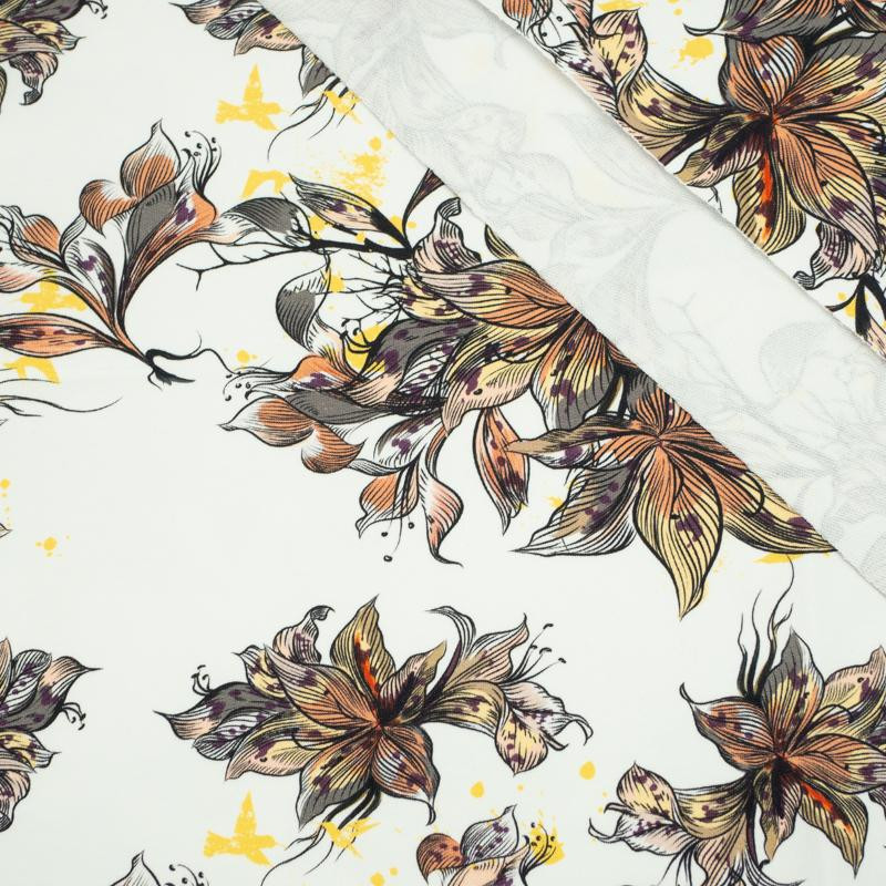 50cm KWIAT WANILII - dzianina pętelkowa SP250