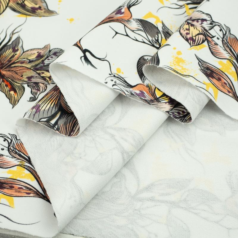 50cm KWIAT WANILII - dzianina pętelkowa SP250