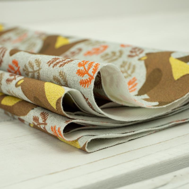 LEŚNE MISIE - dzianina pętelkowa