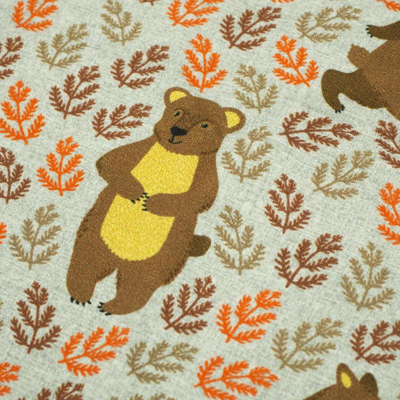 LEŚNE MISIE - dzianina pętelkowa